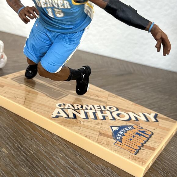 Carmelo Anthony New York Knicks NBA White Jersey, Denver Nuggets Figure Lot - Picture 3 of 16